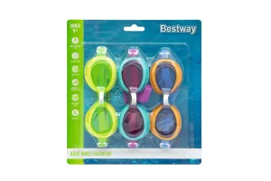 Bestway Aqua Burst Essentialâ„¢ Swim Goggles Ages 3  Set of 3