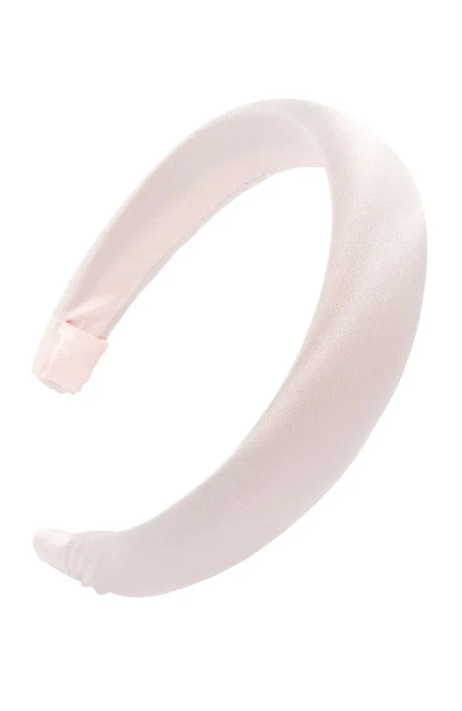 1 1/2" Padded Headband - Silk Charmeuse