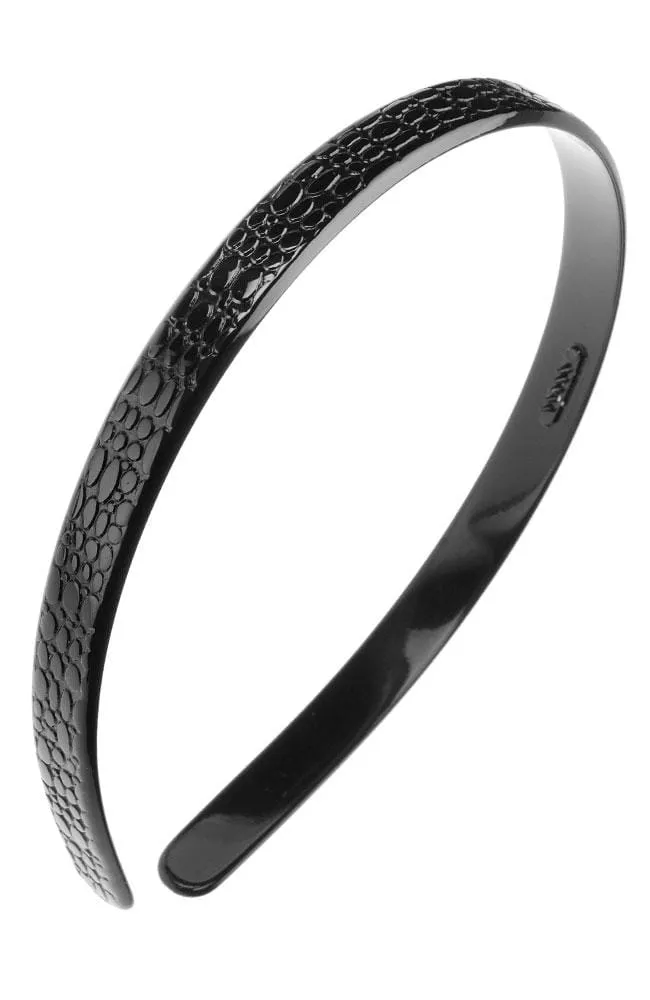 1/2" Ultracomfort Headband - Embossed Croc