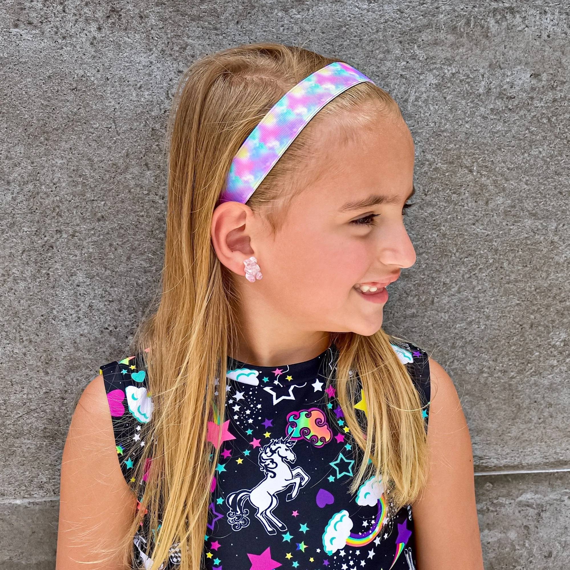 Adjustable No Slip Tie Dye Headband