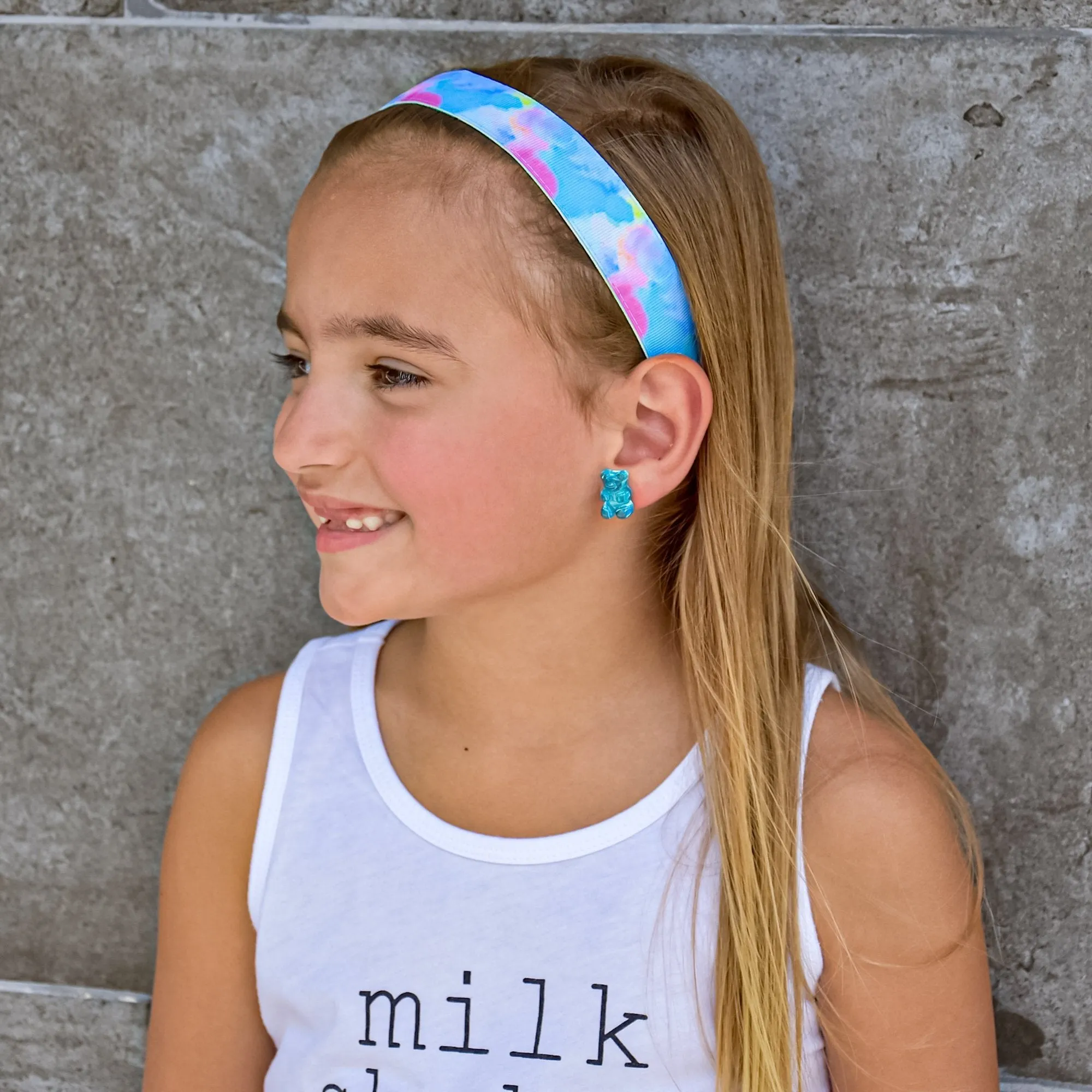 Adjustable No Slip Tie Dye Headband