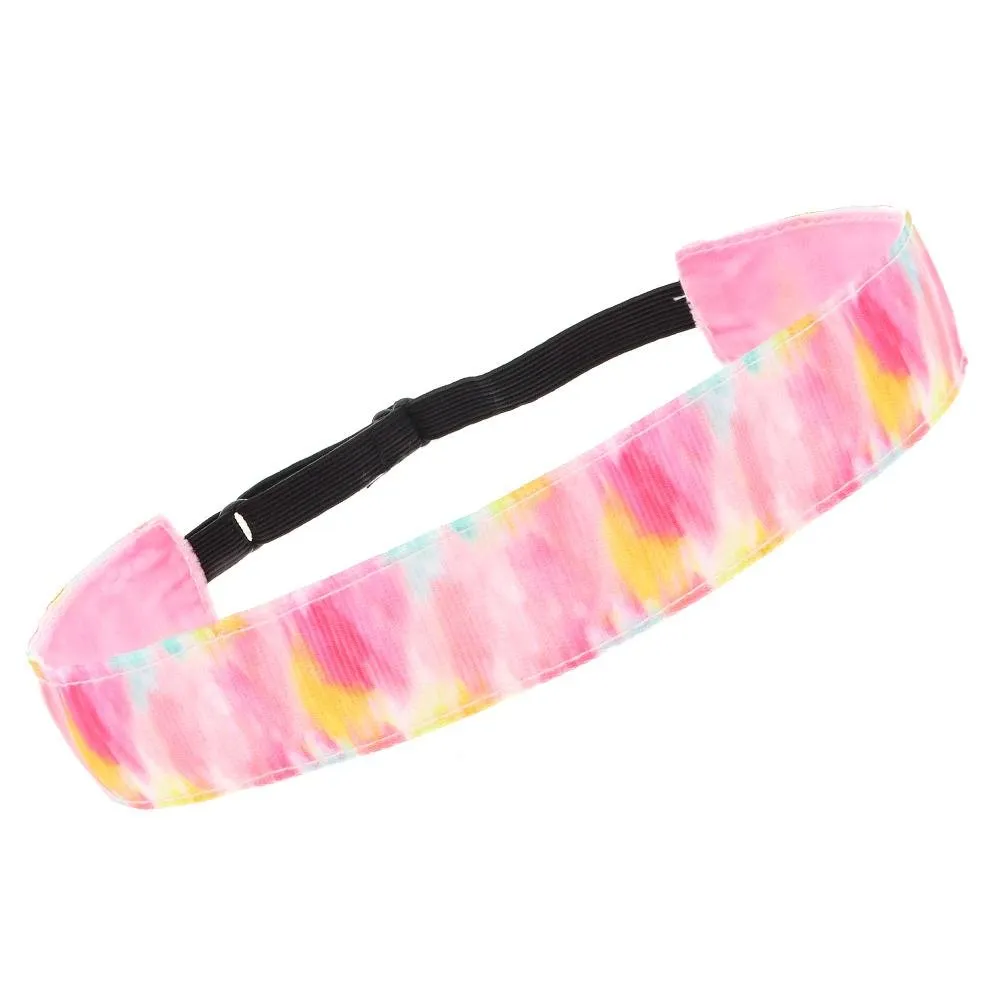 Adjustable No Slip Tie Dye Headband