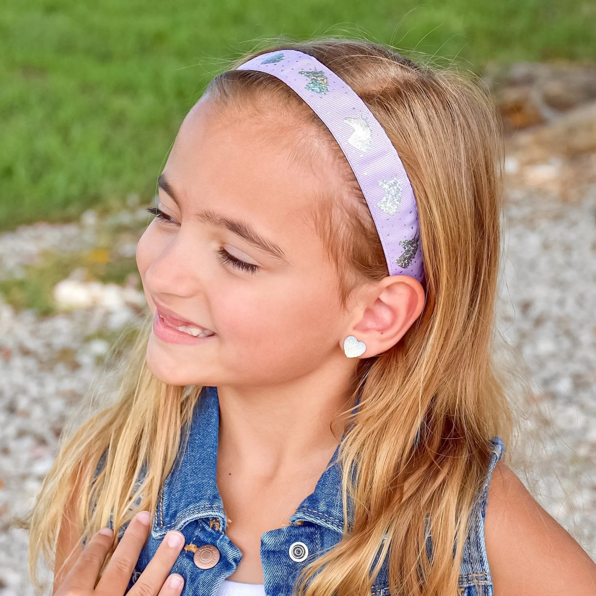 Adjustable No Slip Unicorn Headbands - 6 Pack