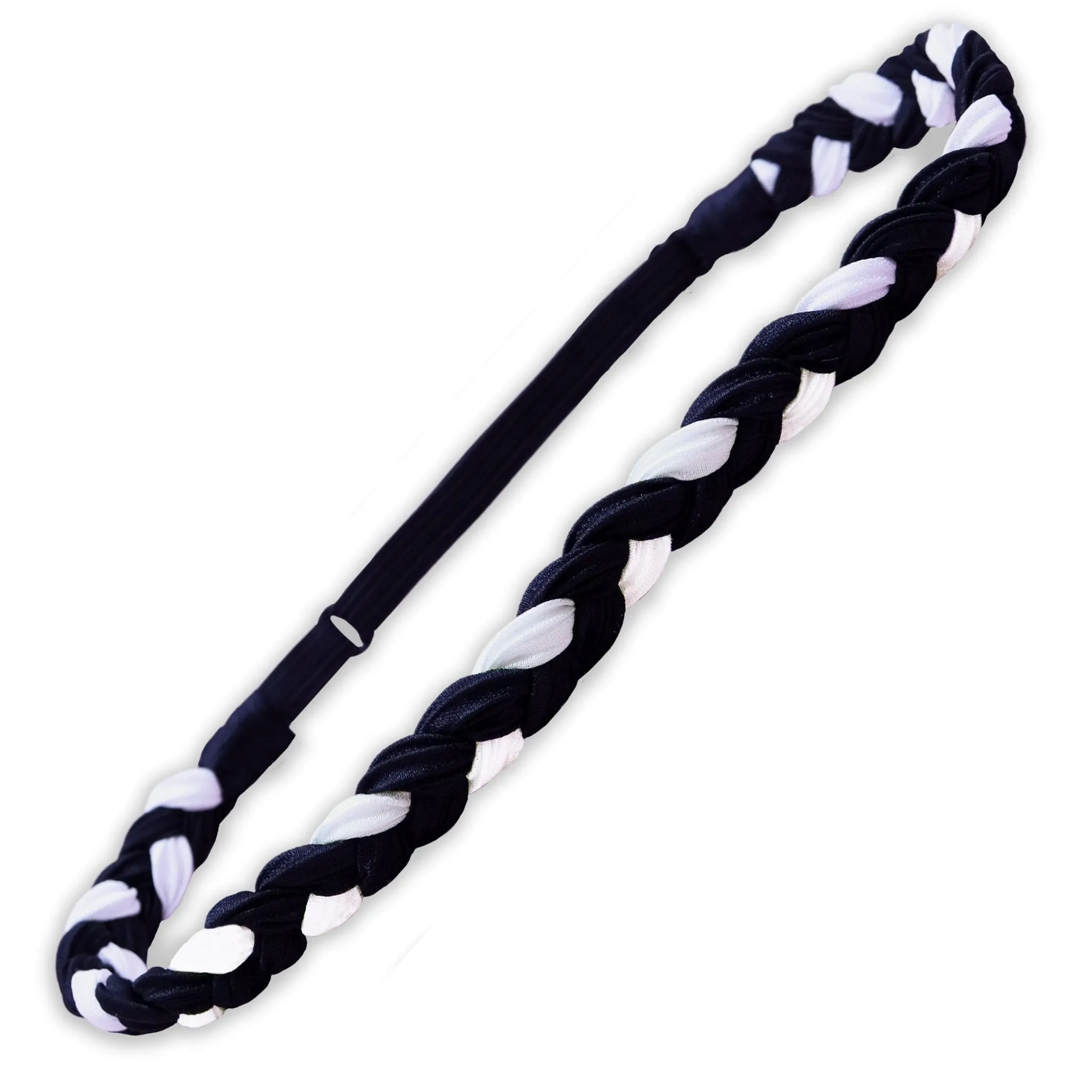 Adjustable Two Tone Braided Headband