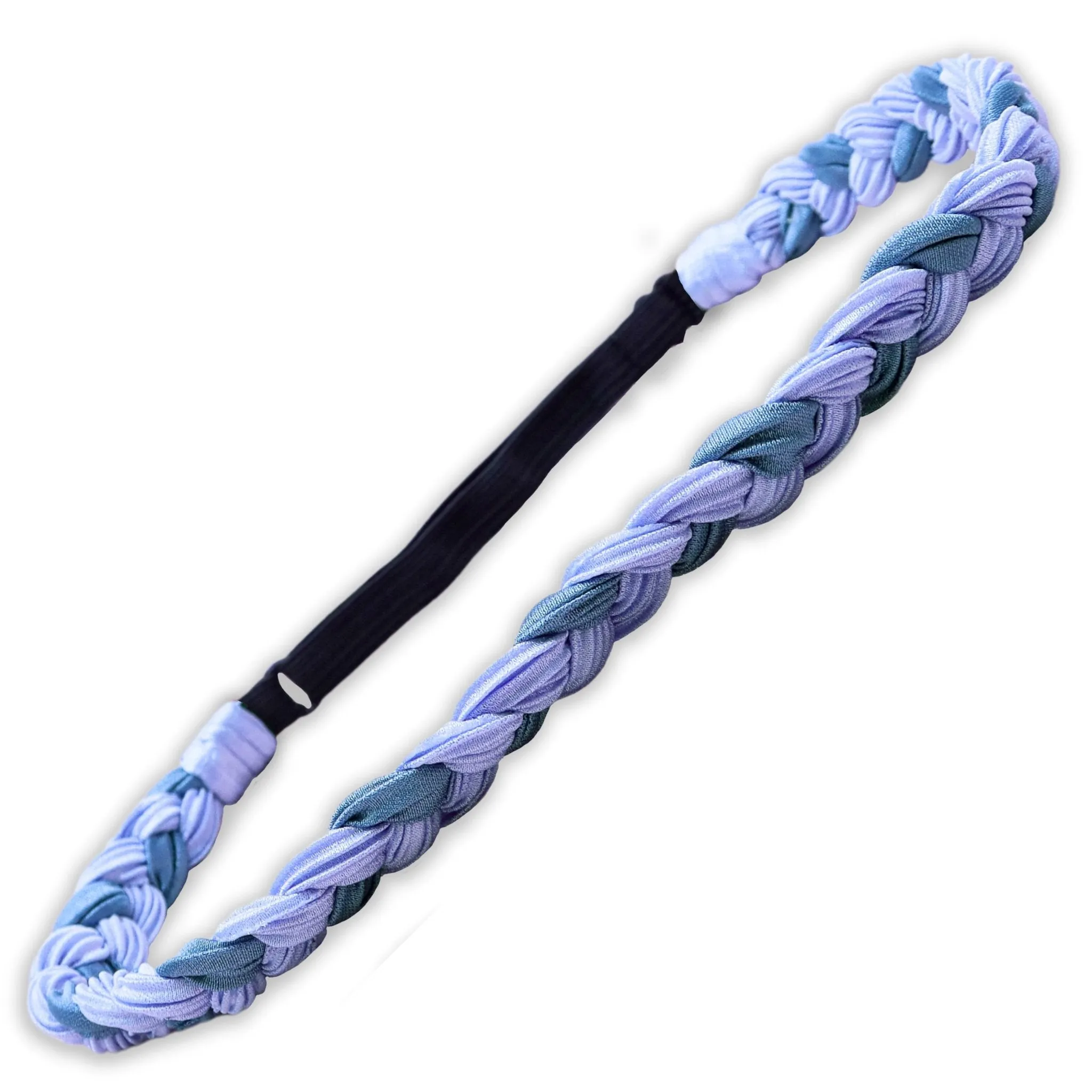 Adjustable Two Tone Braided Headband