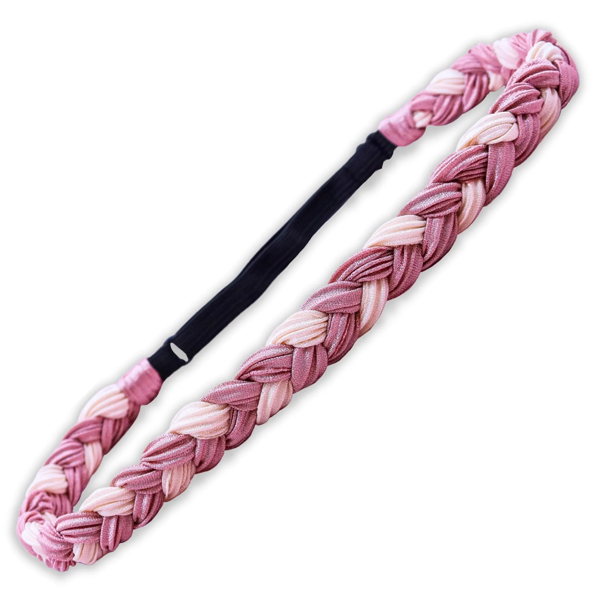 Adjustable Two Tone Braided Headband