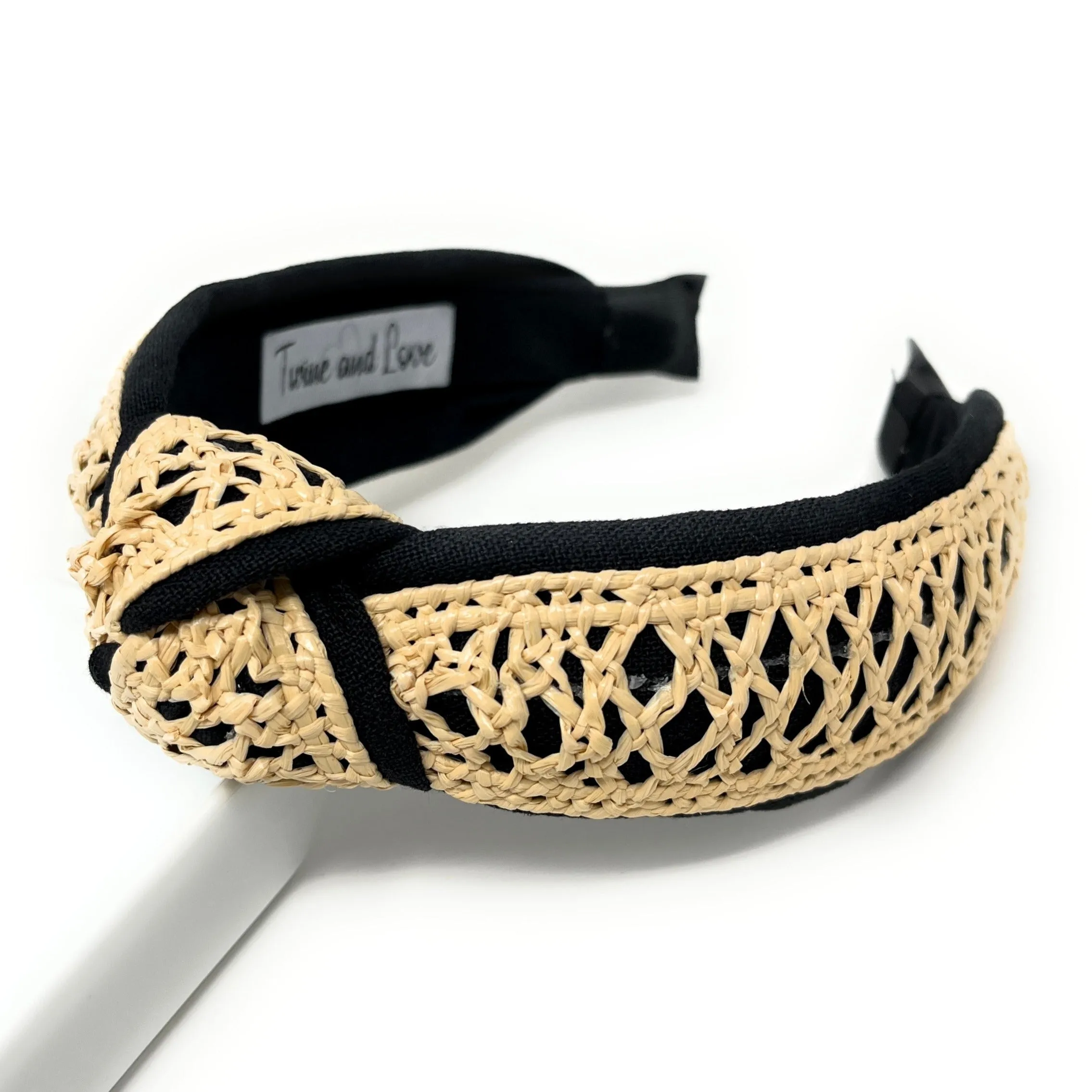 Ari Raffia Woven Top Knot Headband (more colors)