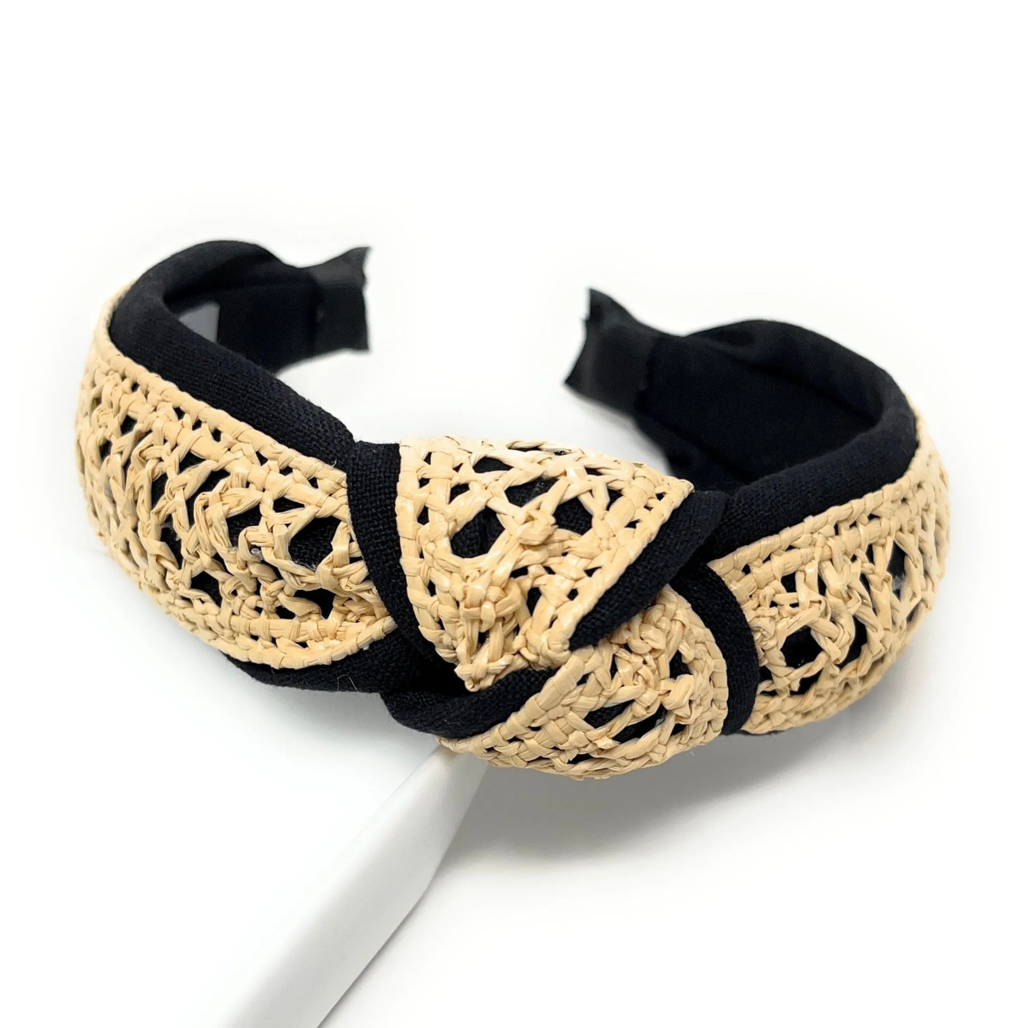 Ari Raffia Woven Top Knot Headband (more colors)