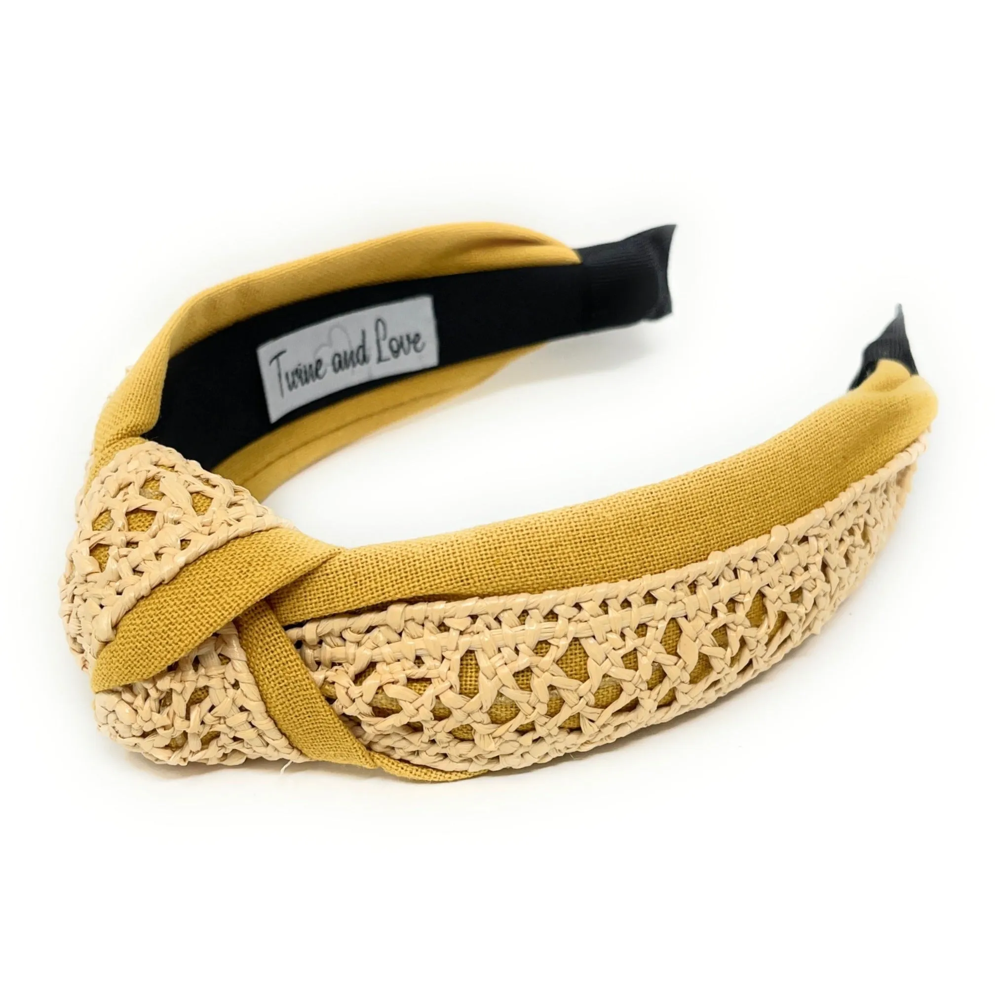 Ari Raffia Woven Top Knot Headband (more colors)