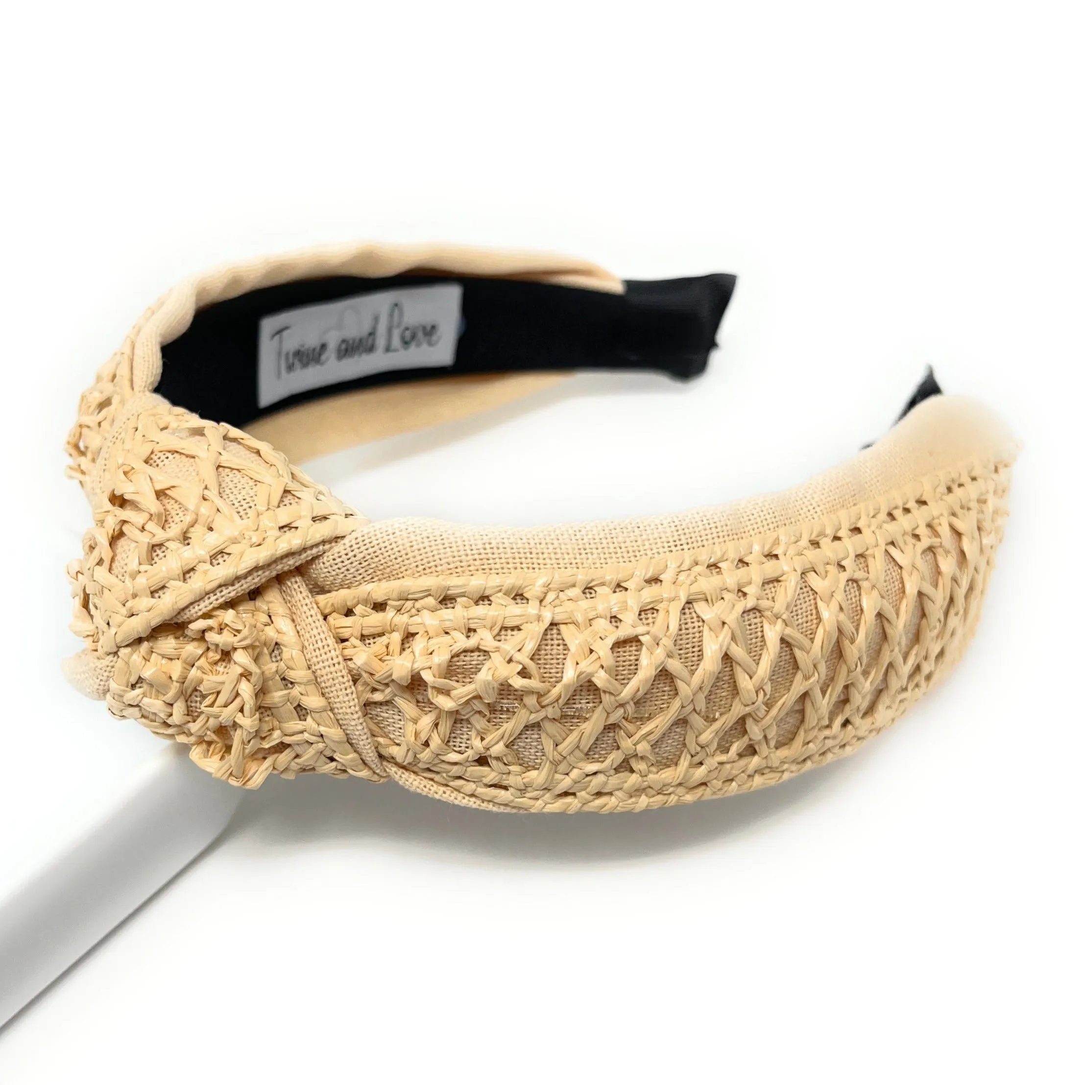 Ari Raffia Woven Top Knot Headband (more colors)