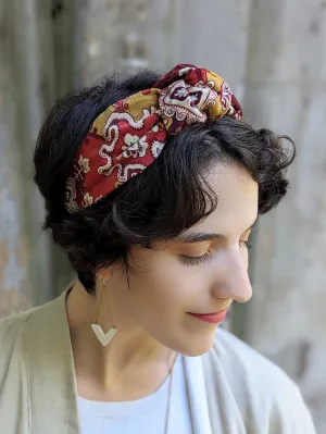 Ash & Rose Women's Top Knot BoHo Velvet Handmade Headband