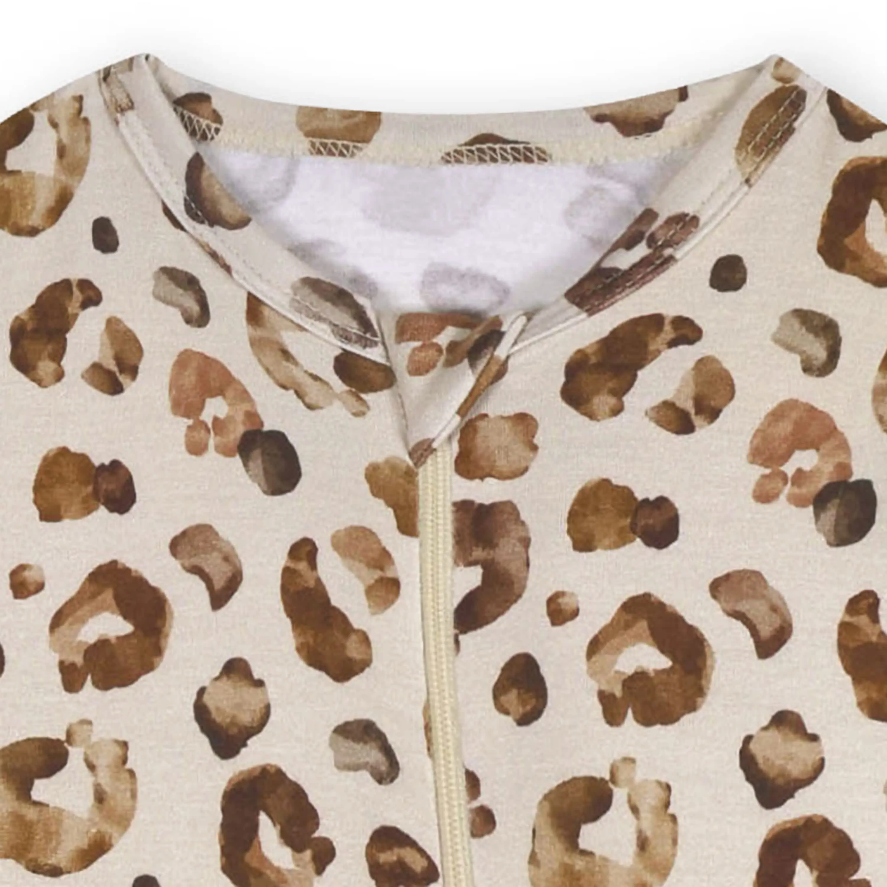 Baby & Toddler Spotted Leopard Buttery Soft Viscose Made from Eucalyptus Snug Fit Footed Pajamas