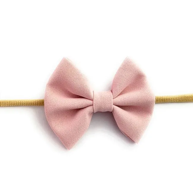 Baby Wisp Headband Fanny Bow 0M  Powder Pink