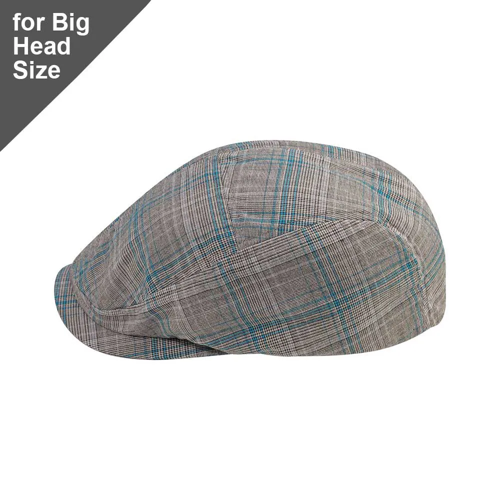 Big Head Polyester Plaid Ivy Cap