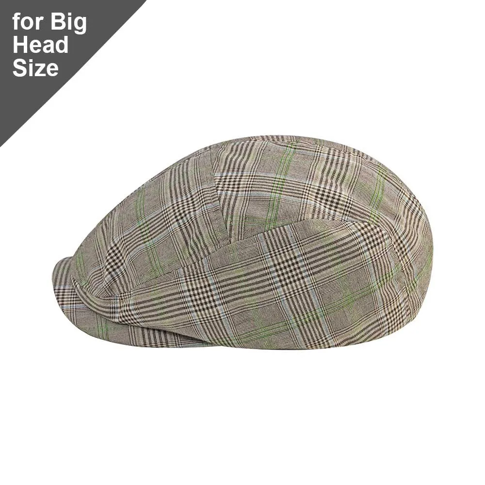 Big Head Polyester Plaid Ivy Cap