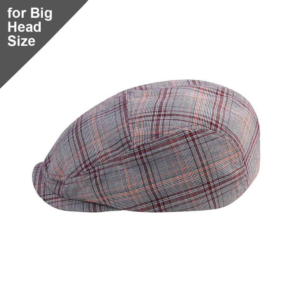 Big Head Polyester Plaid Ivy Cap