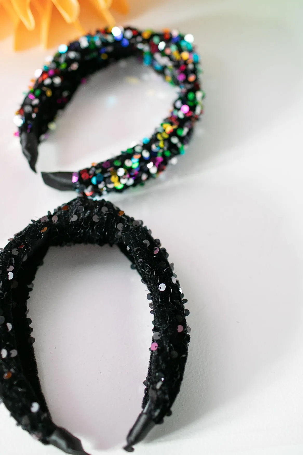 Black Knotted Sequins Headband │ Summer | Clothing │ Schoolgirl Style