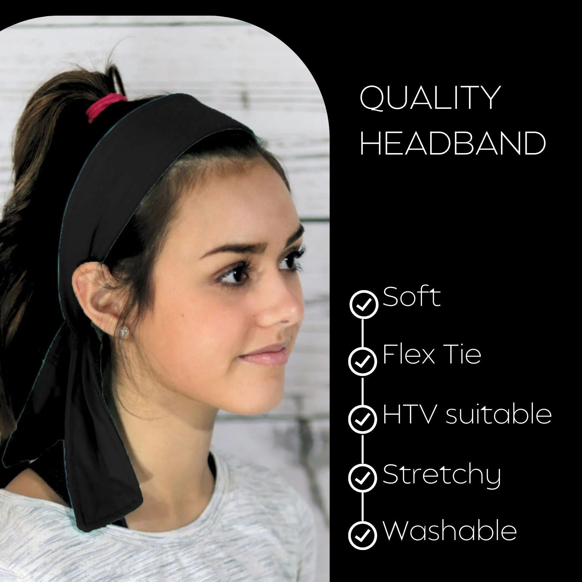 Black Tie Headband