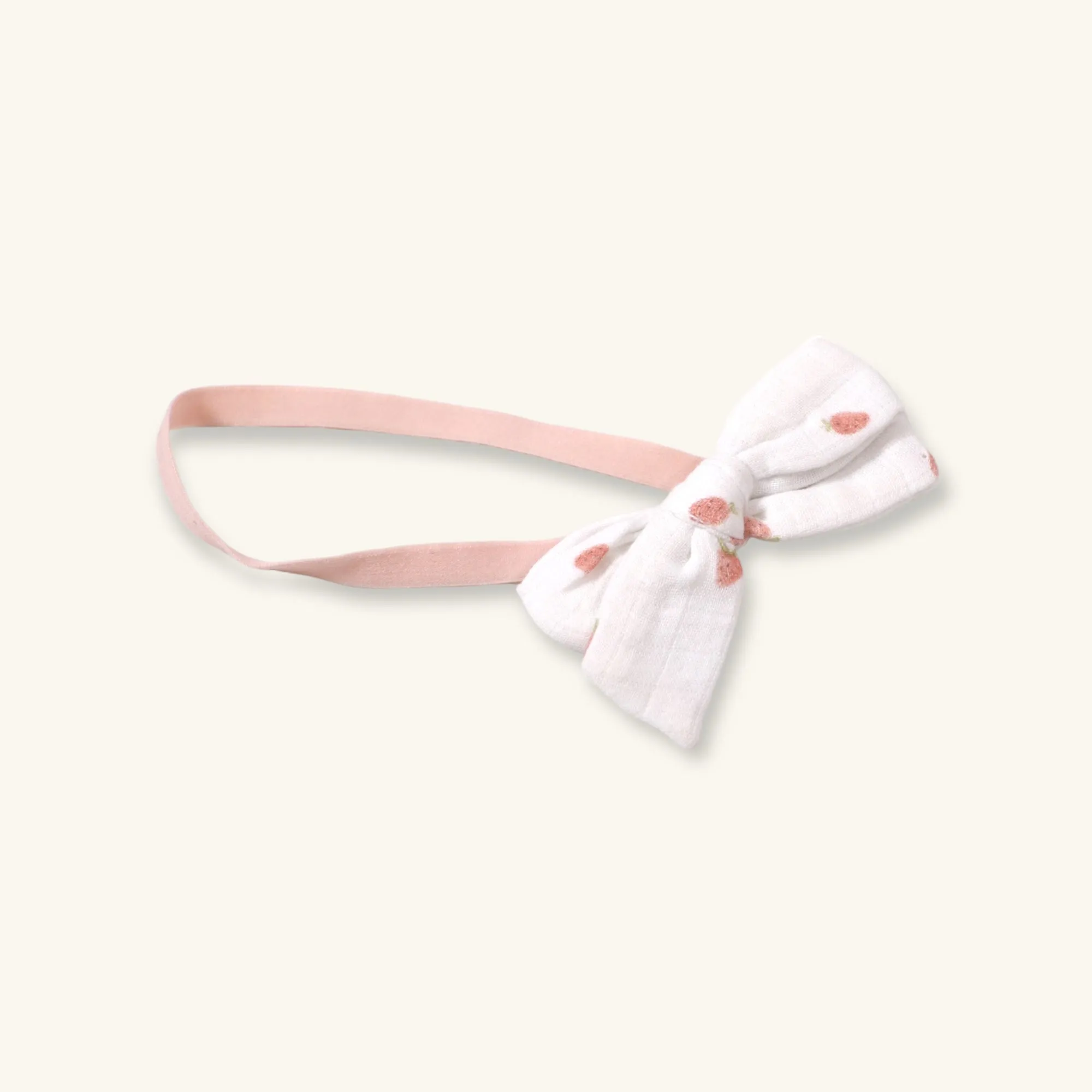 Bow & String Baby Girl Headband (Organic Cotton)