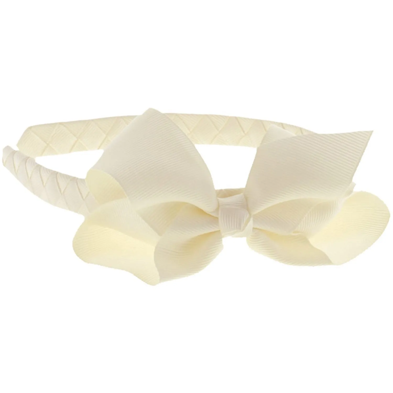 Bow's by Stær Hairband Classic Large Bow - Off-White