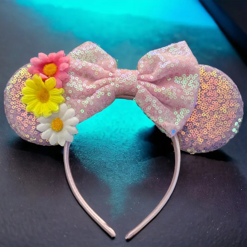 Brand New Rapunzel Inspired Mouse Ears Headband, Tangled, Enchanted