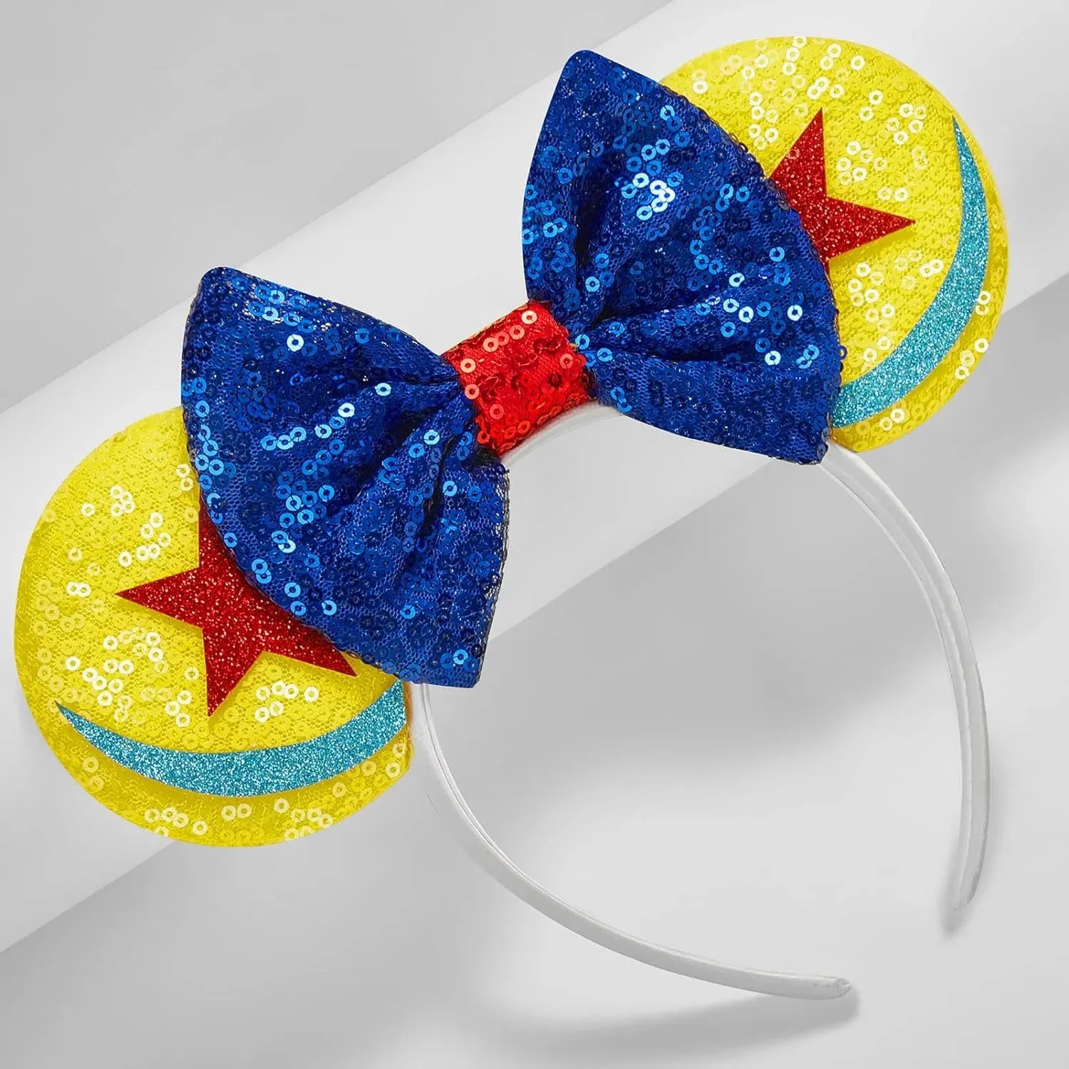 Brand New Toy Story Inspired Mouse Ears Headband with Blue Sequin Bow