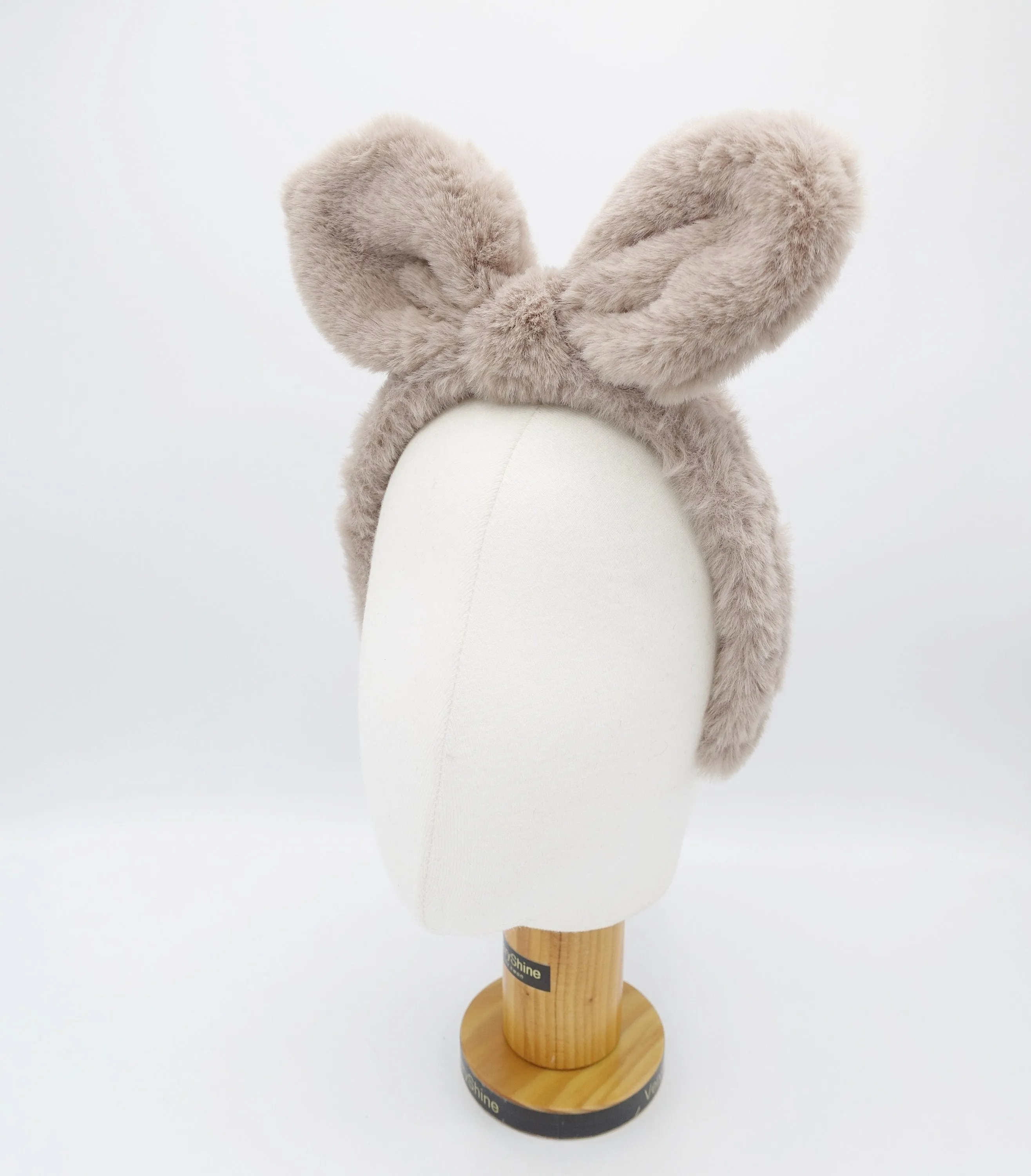 bunny headband fabric fur hairband for Moms and Kids