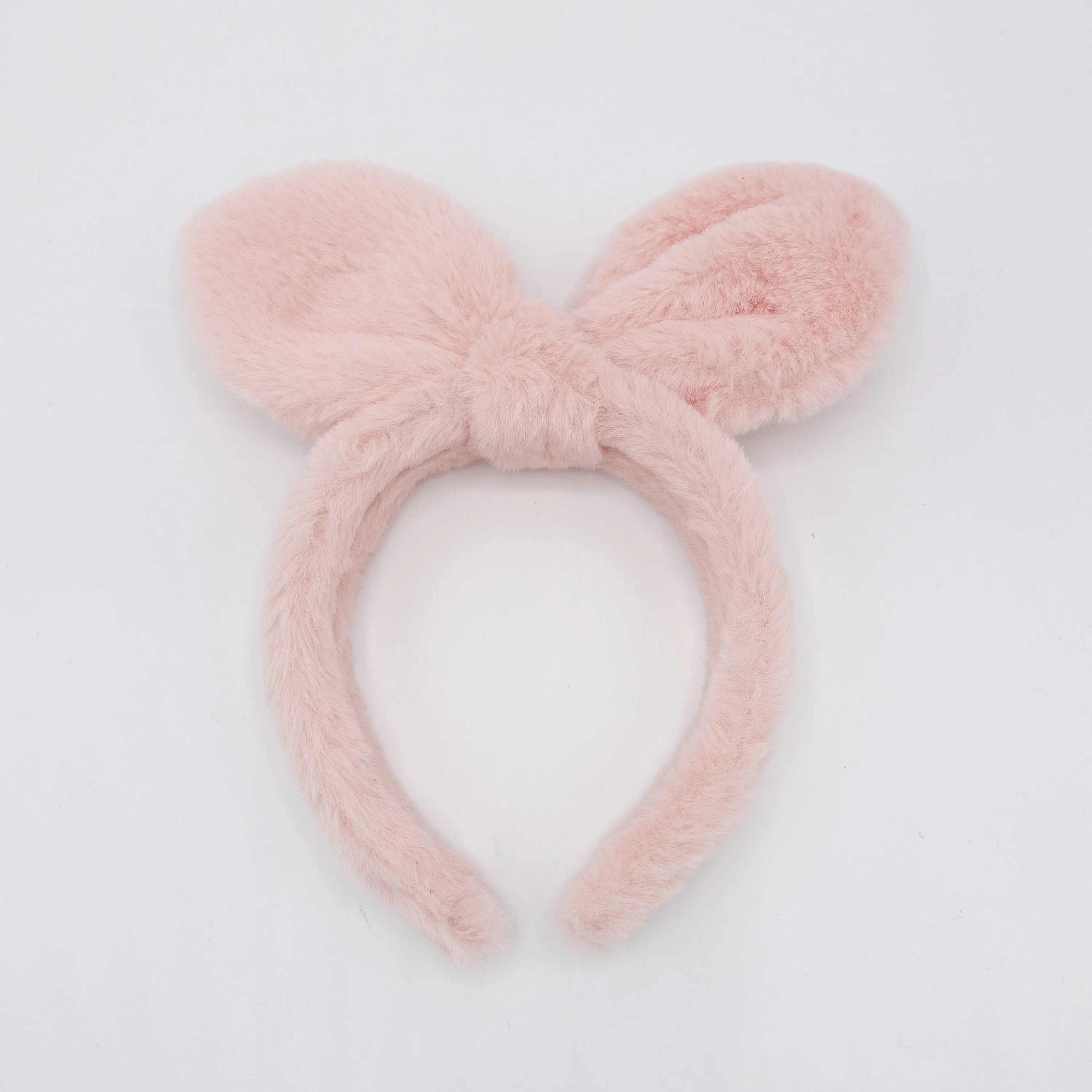 bunny headband fabric fur hairband for Moms and Kids