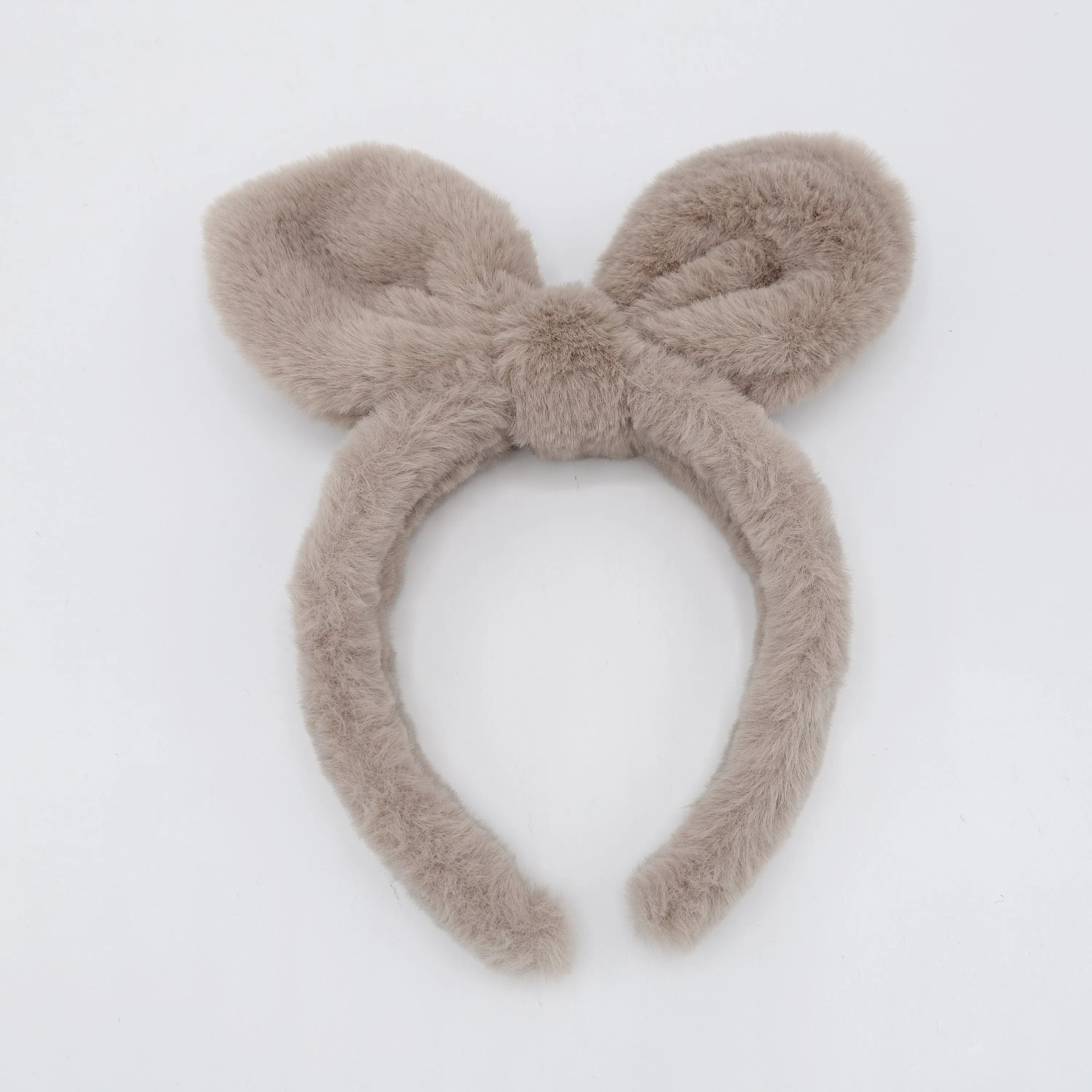 bunny headband fabric fur hairband for Moms and Kids