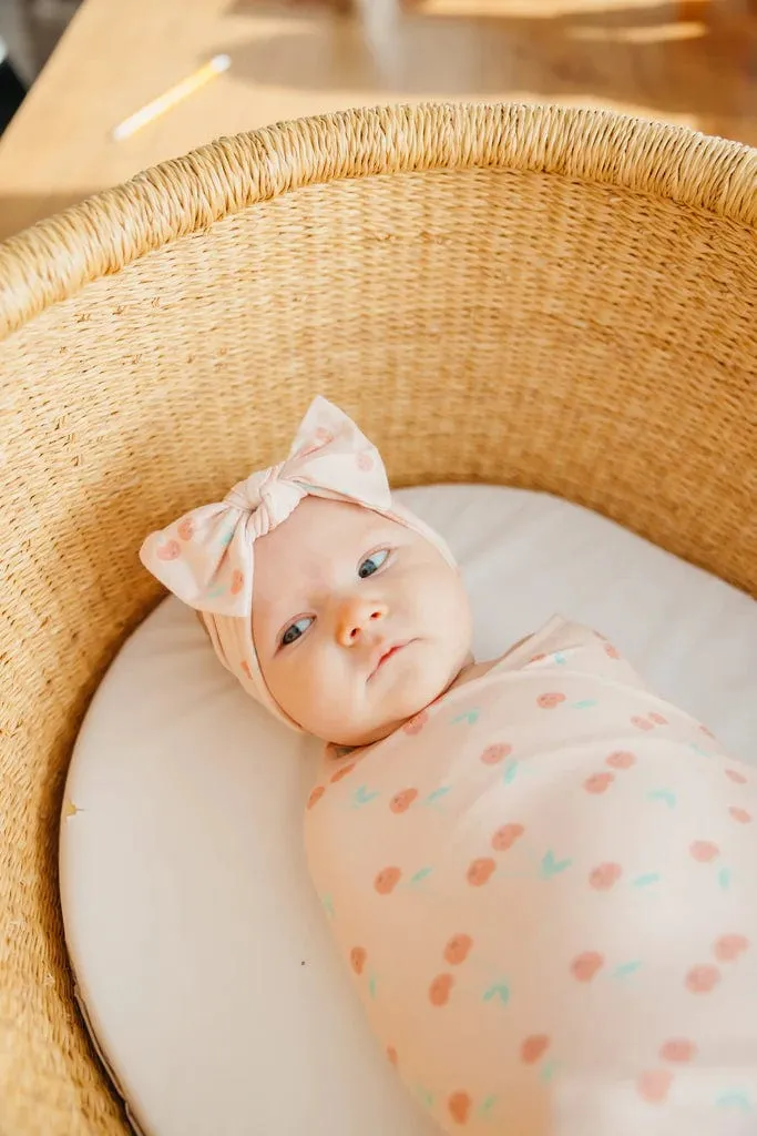 Cheery Knit Headband Bow