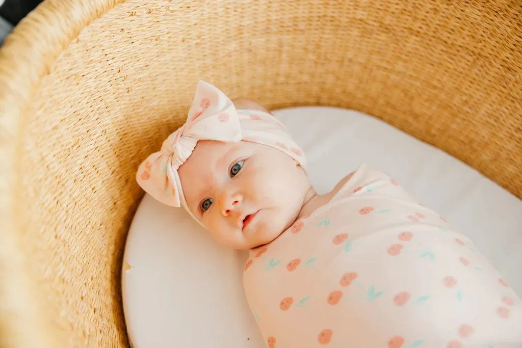 Cheery Knit Headband Bow