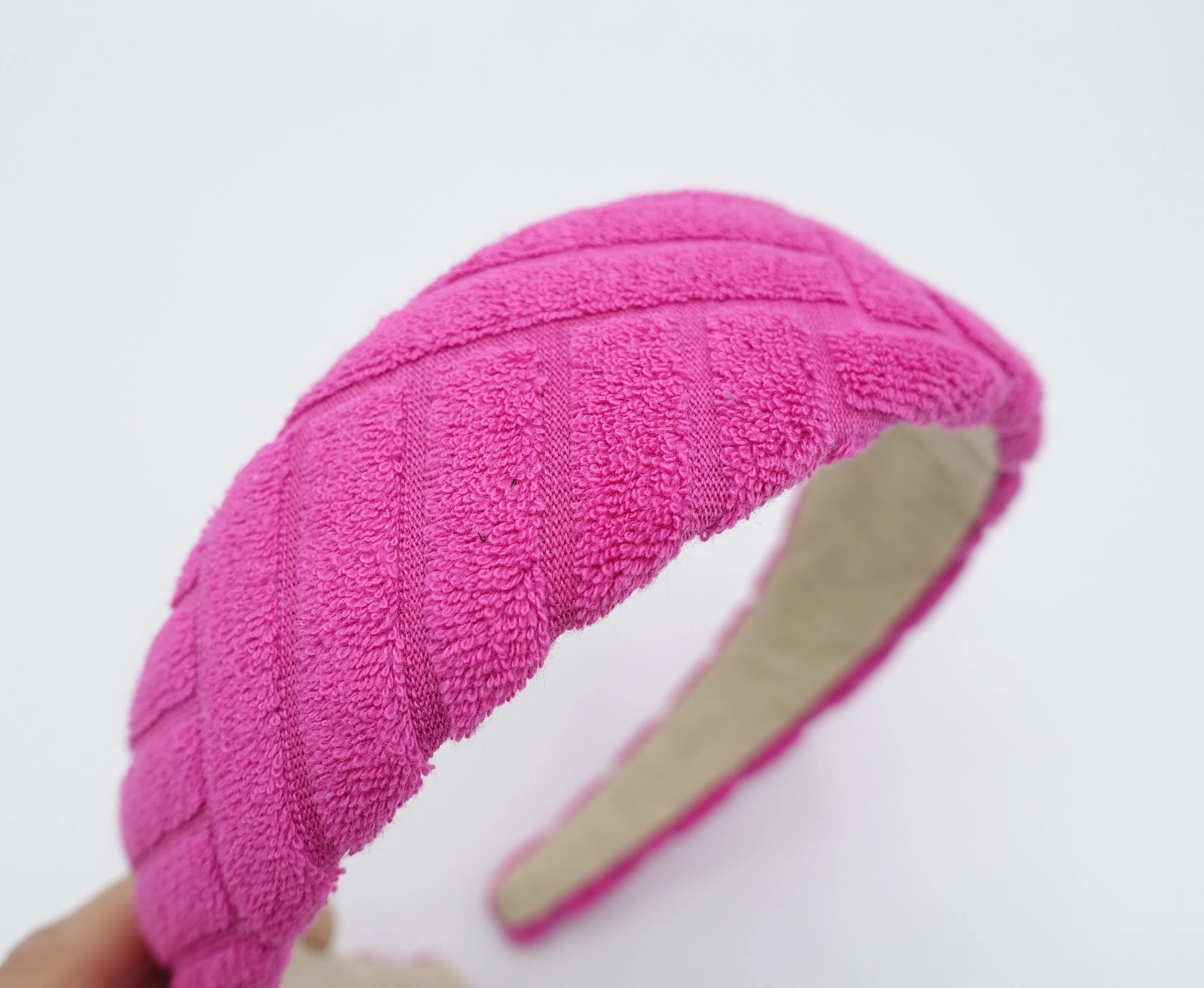 colorful terry headband, padded headband, casual headband for women