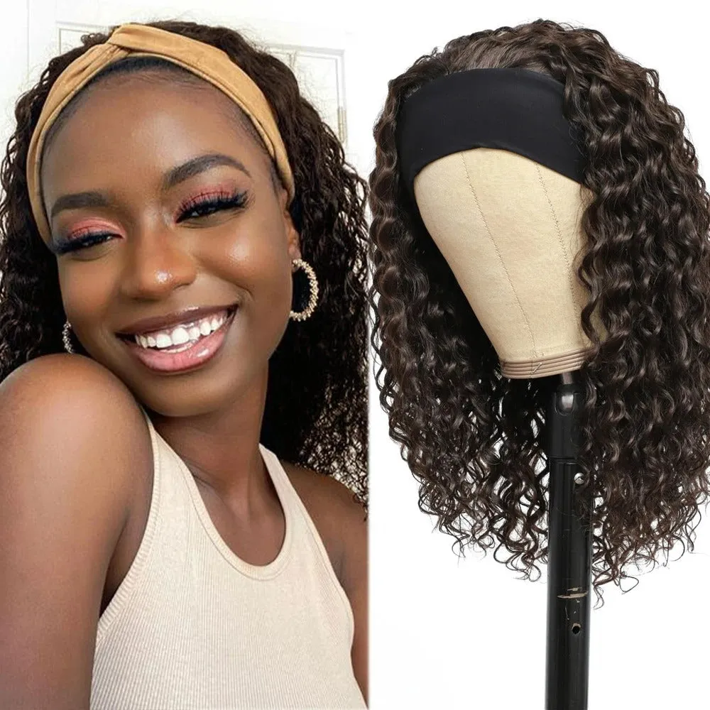 Curly Texture Synthetic Headband Wig