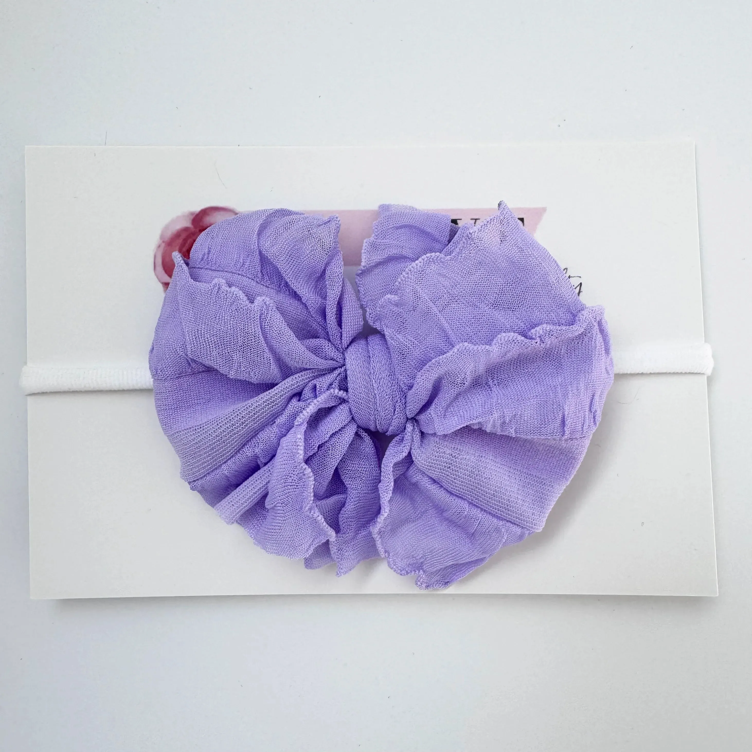 Deep Lavender Mini Ruffle Headband