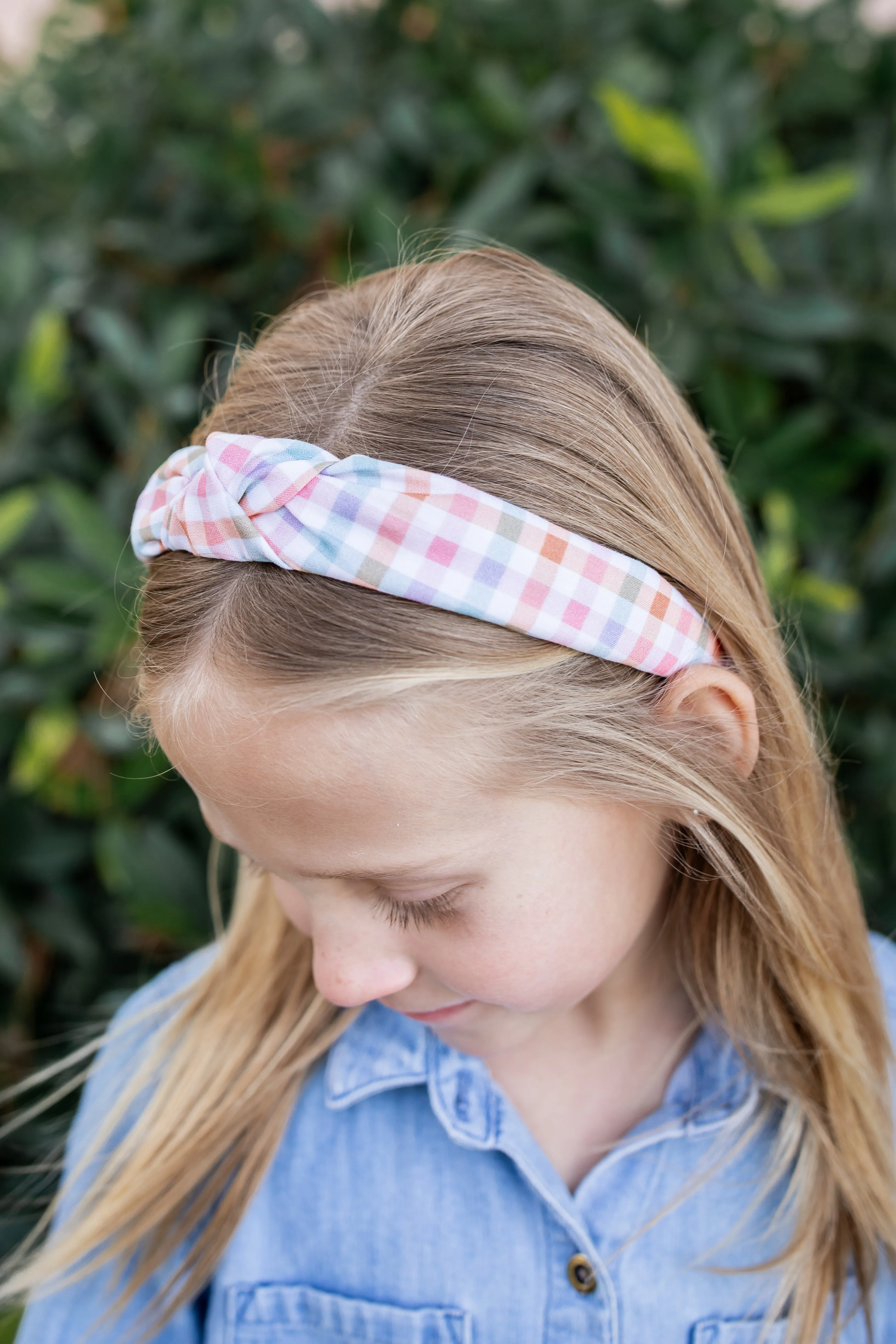 Easter Gingham | Knotted Headband