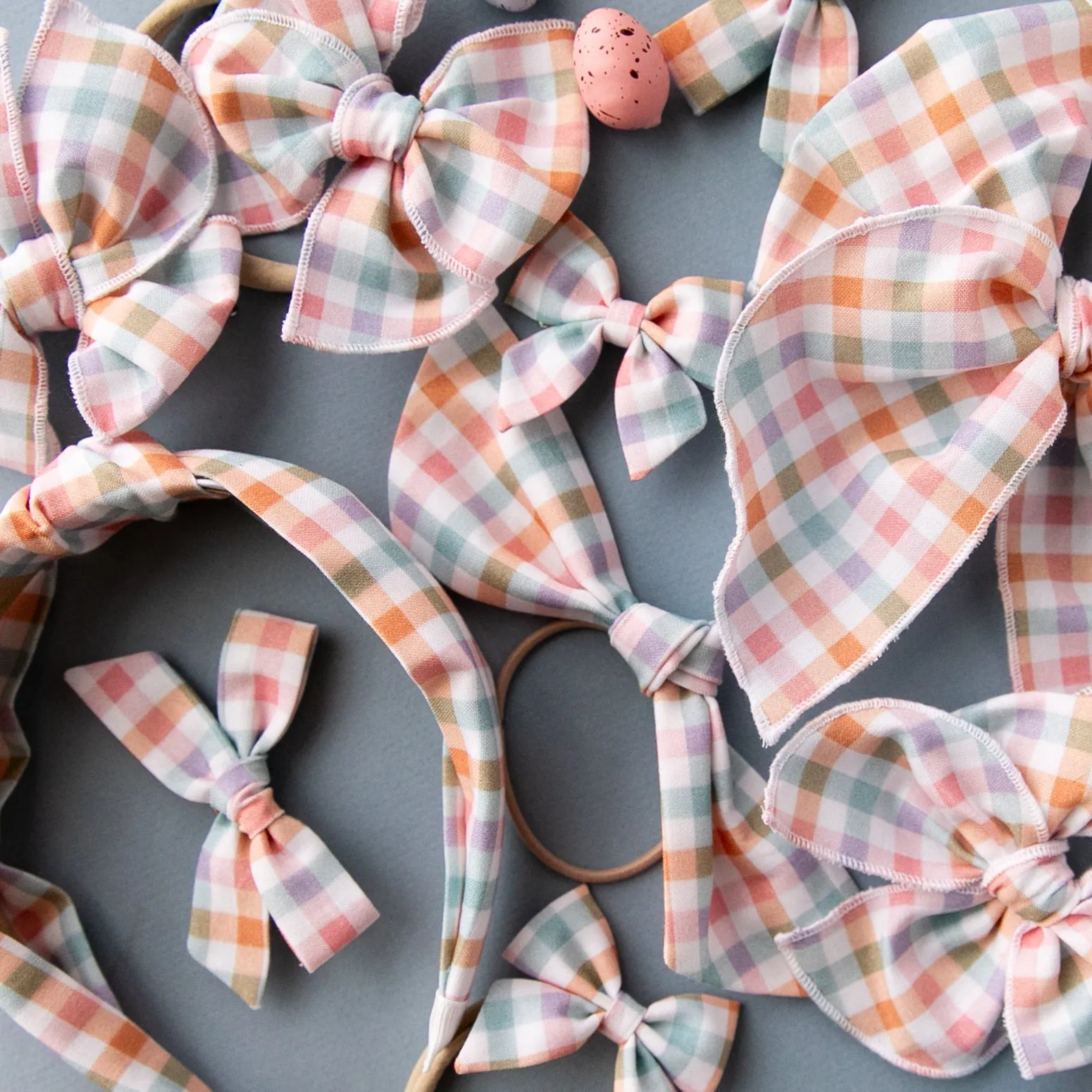 Easter Gingham | Knotted Headband