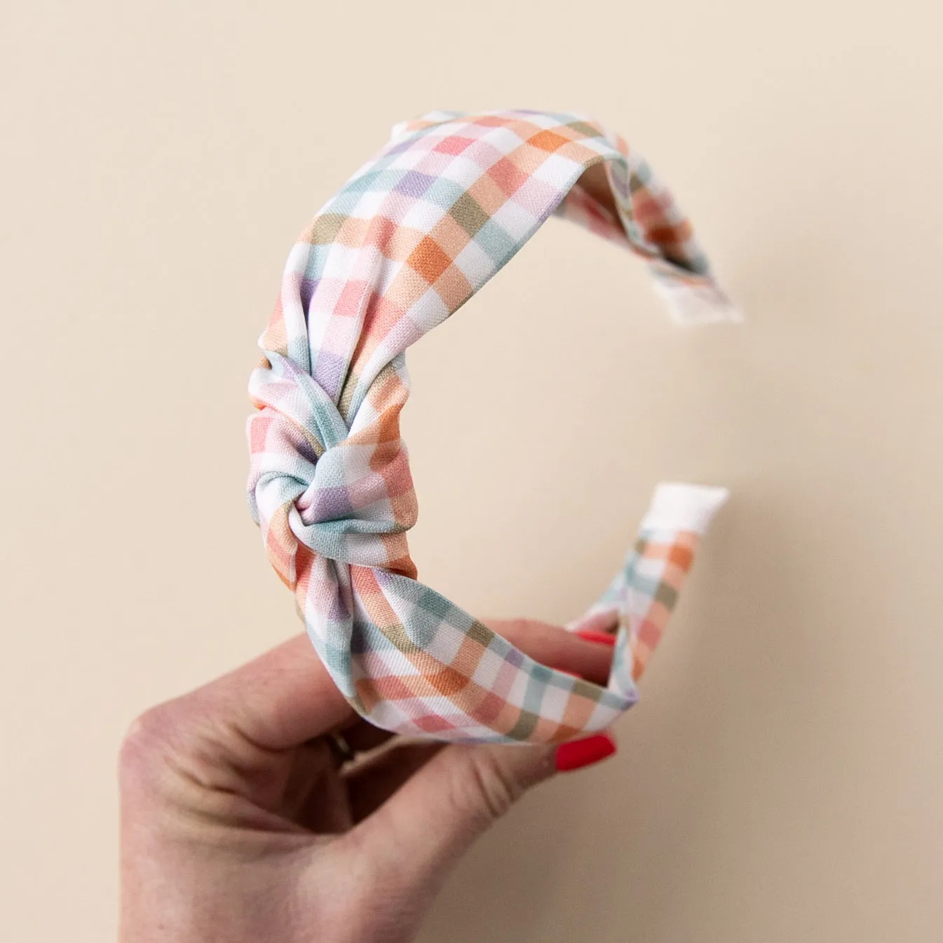 Easter Gingham | Knotted Headband