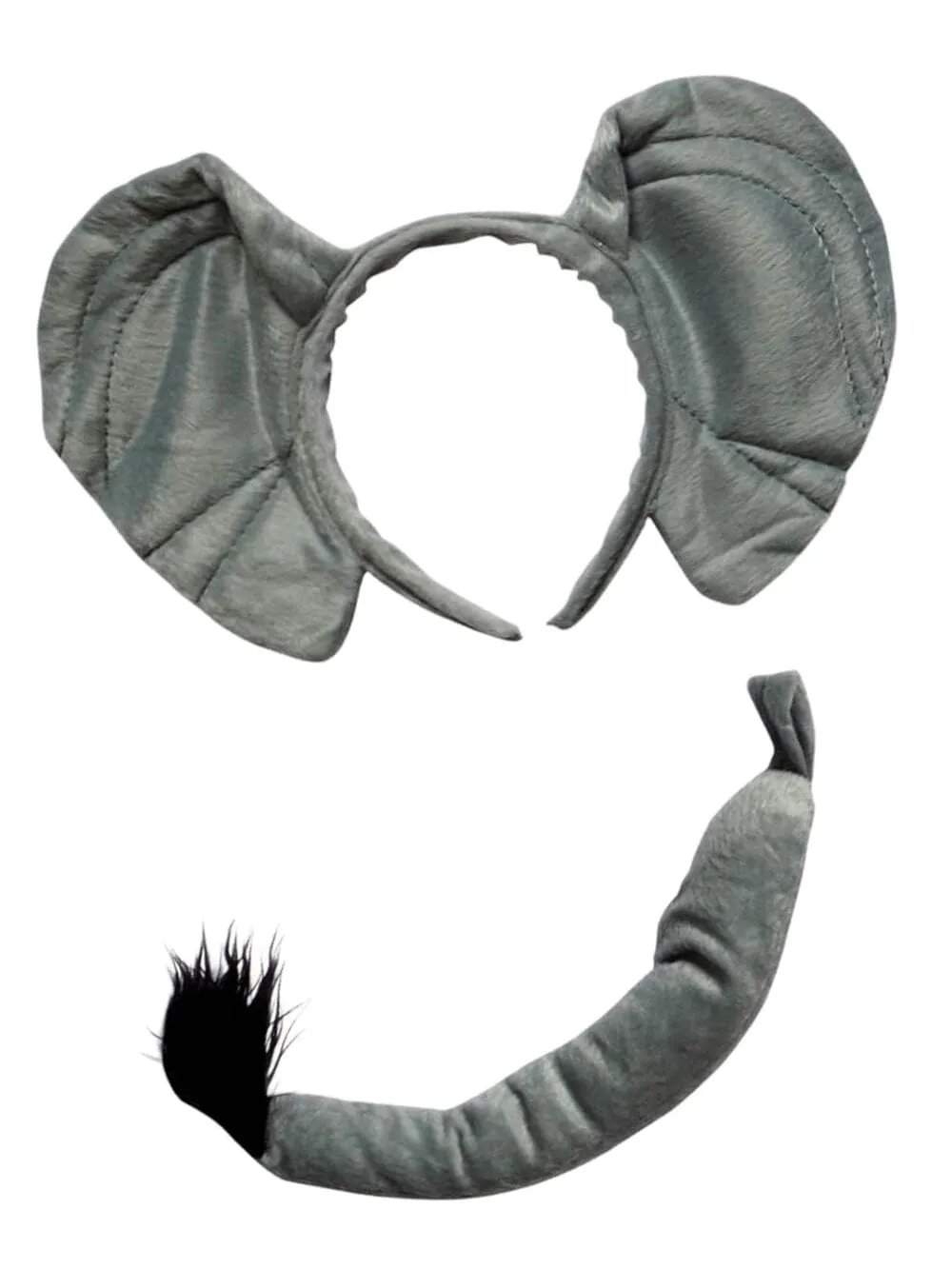 Elephant Headband Ears & Tail, Kid or Adult Costume Accessories