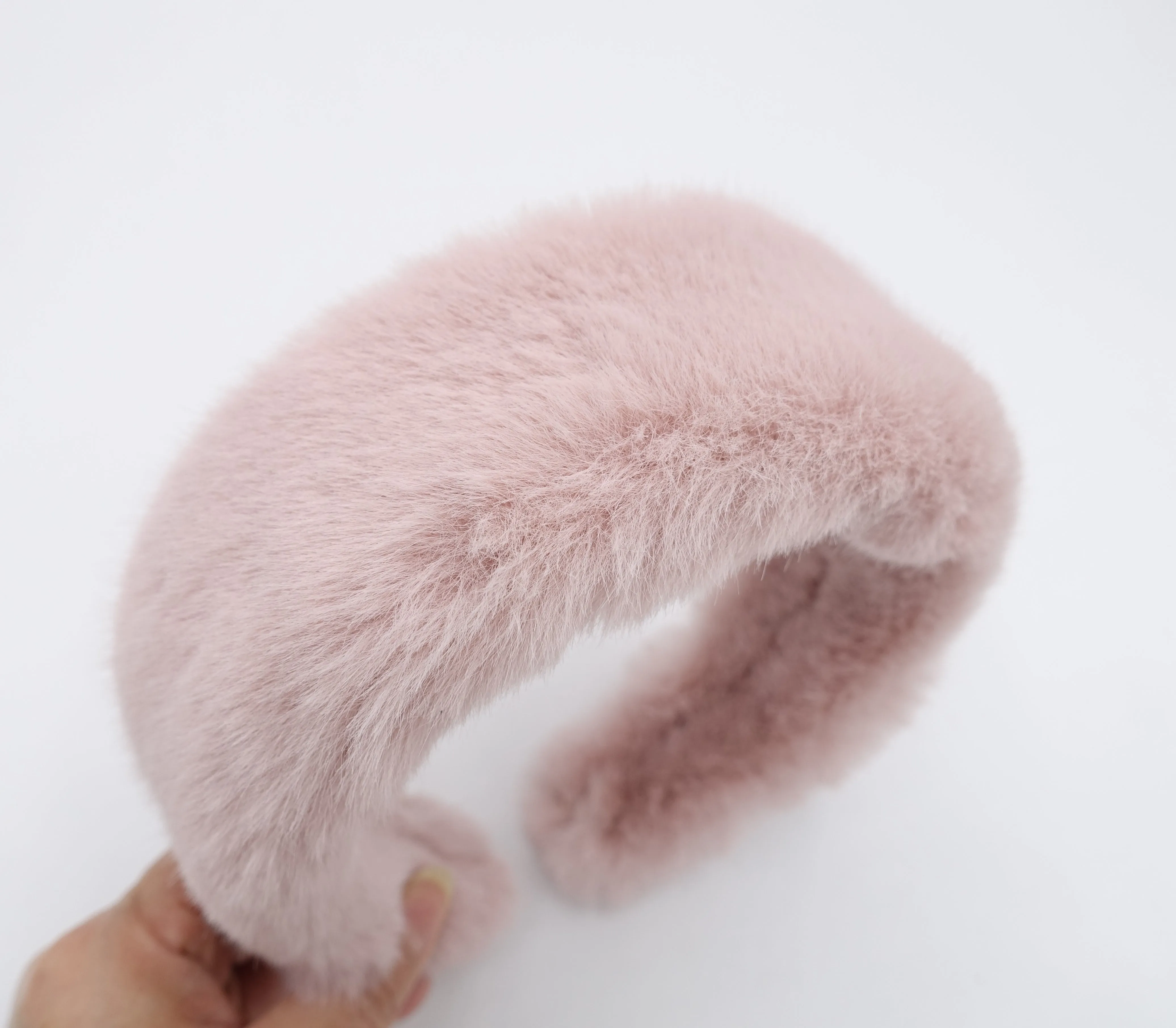 fabric fur headband faux fur hairband women Fall Winter hair accessories