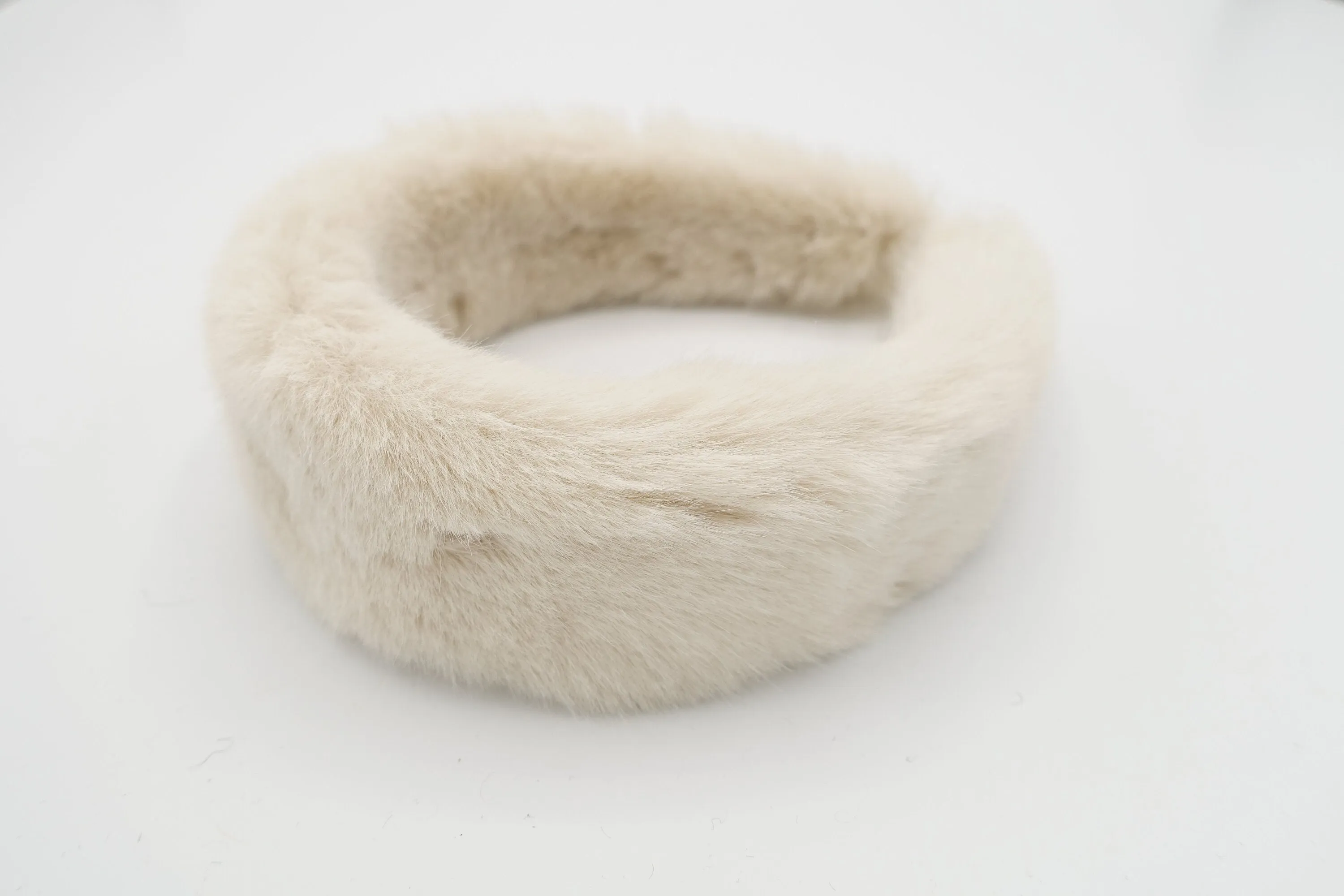 fabric fur headband faux fur hairband women Fall Winter hair accessories