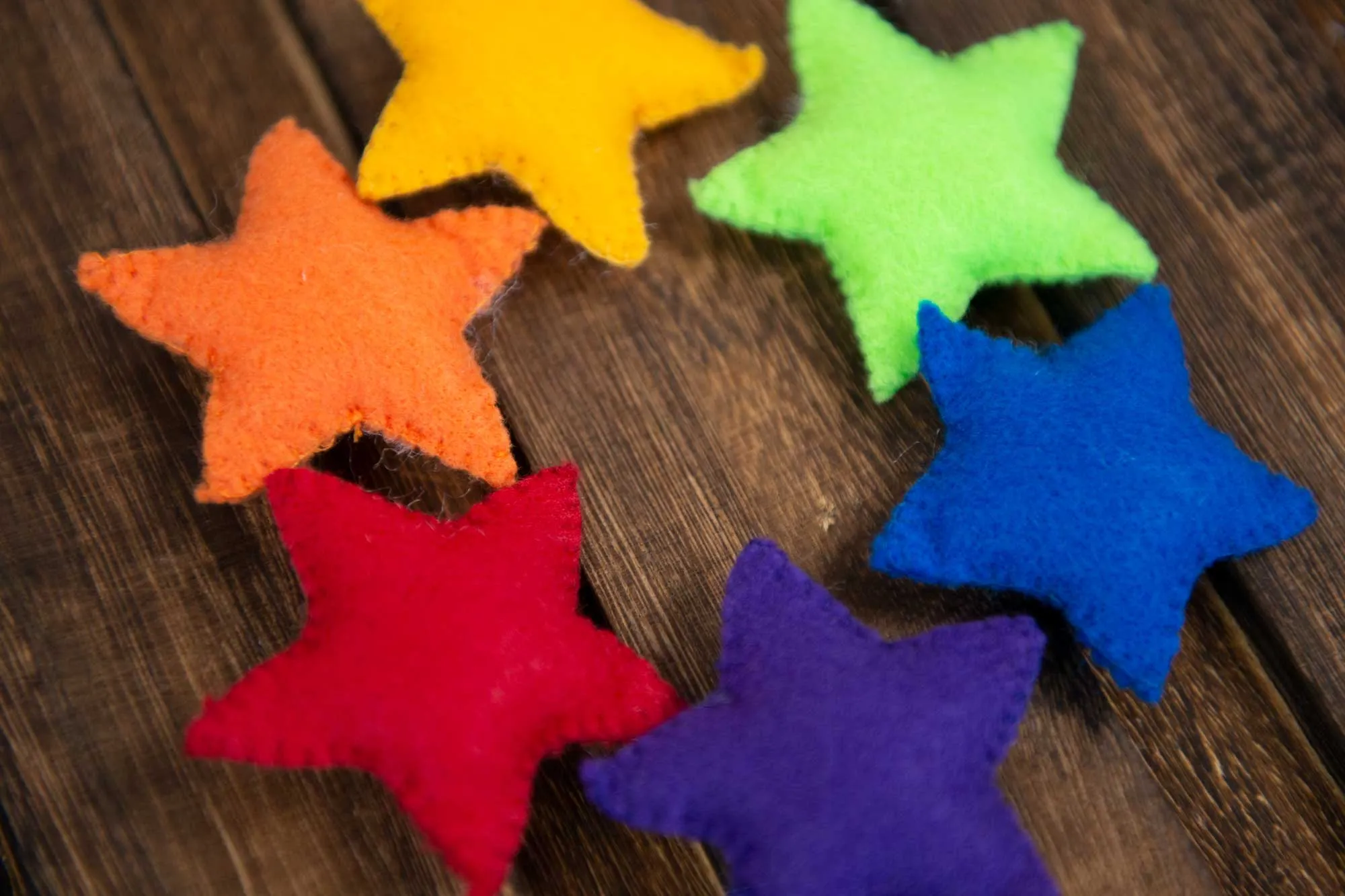 Felt Stars - Pack of 6