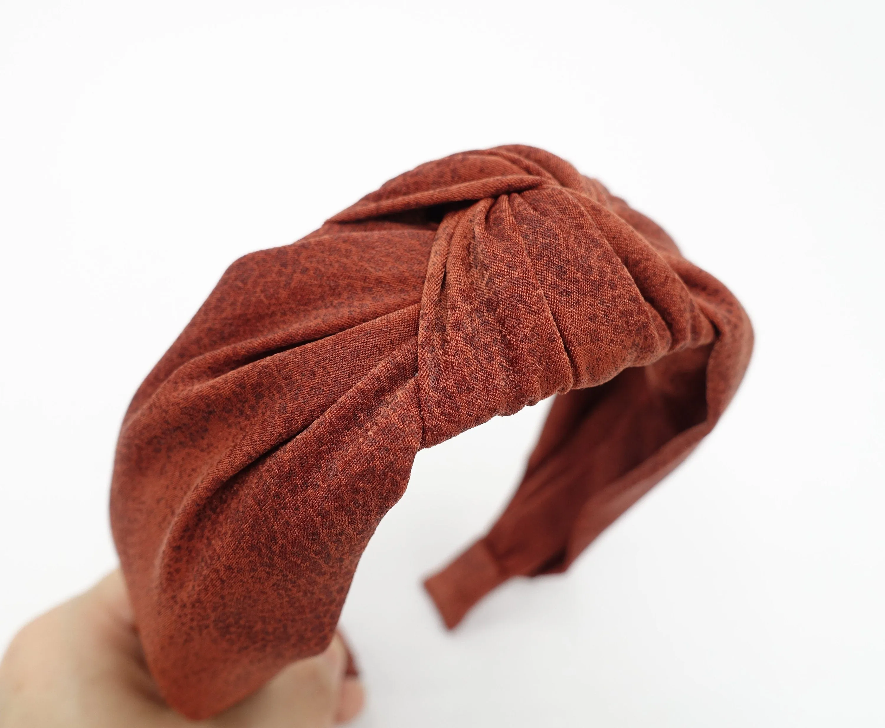 flat knot headband headband processed suede fabric  hairband women hair accessory