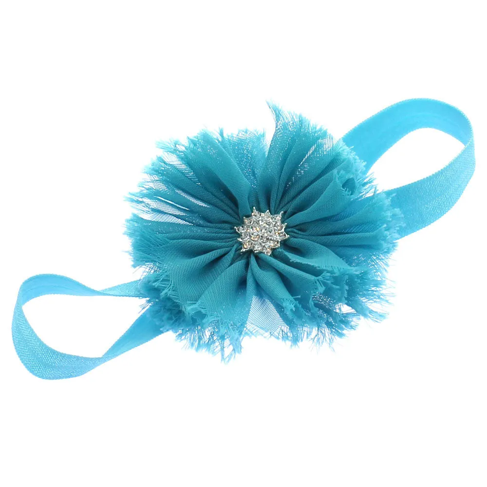 Girls Frayed Ballerina Flower Headband