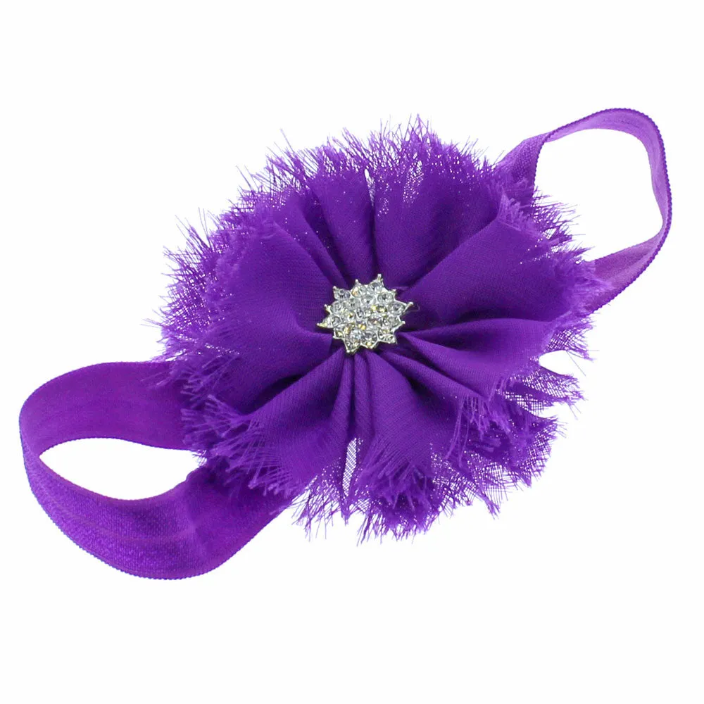 Girls Frayed Ballerina Flower Headband