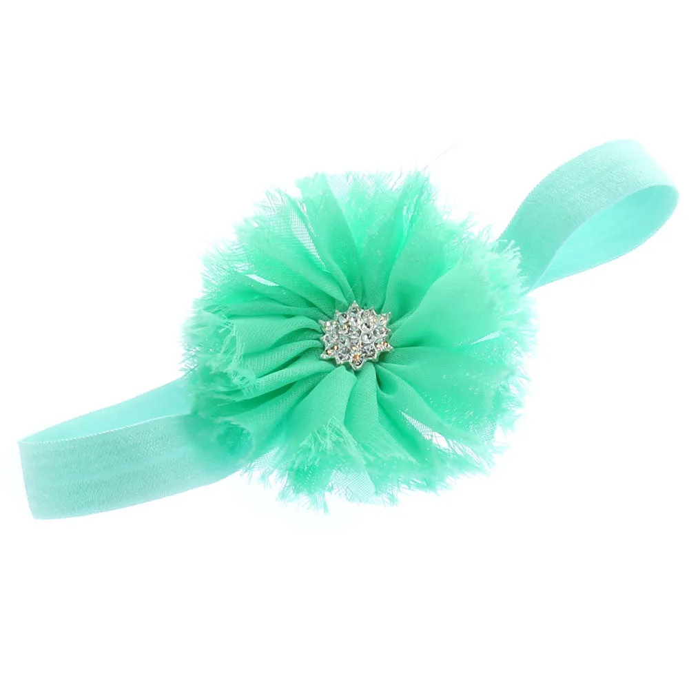 Girls Frayed Ballerina Flower Headband