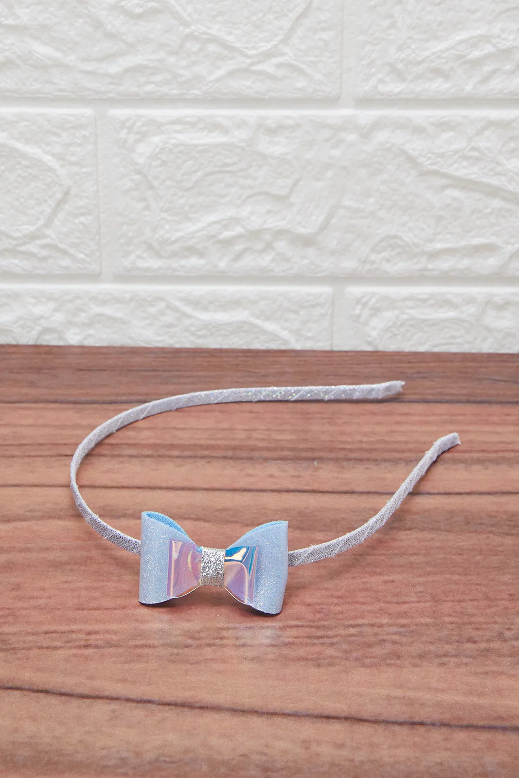 Girls Pink And Blue Bow Headband Set (Pack of 2)