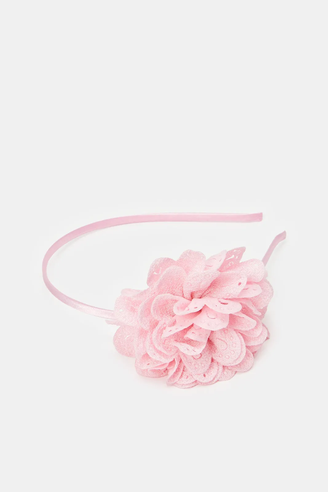 Girls Pink Floral Headband