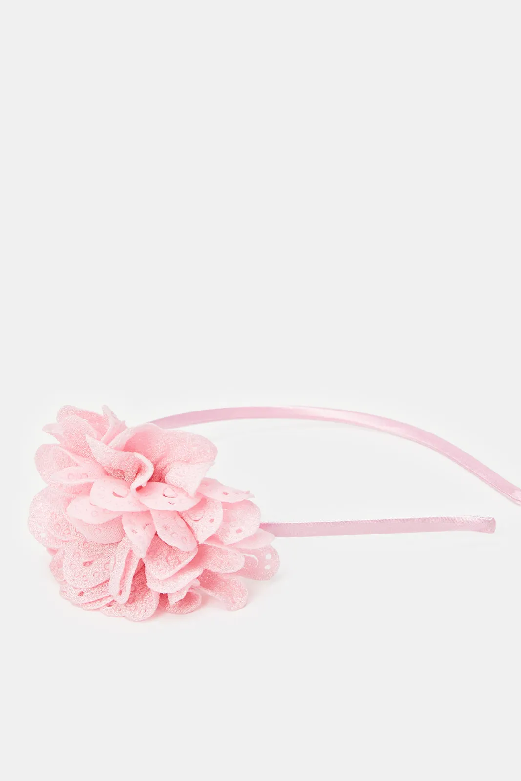 Girls Pink Floral Headband