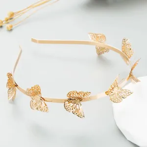 Gold Butterfly Headband