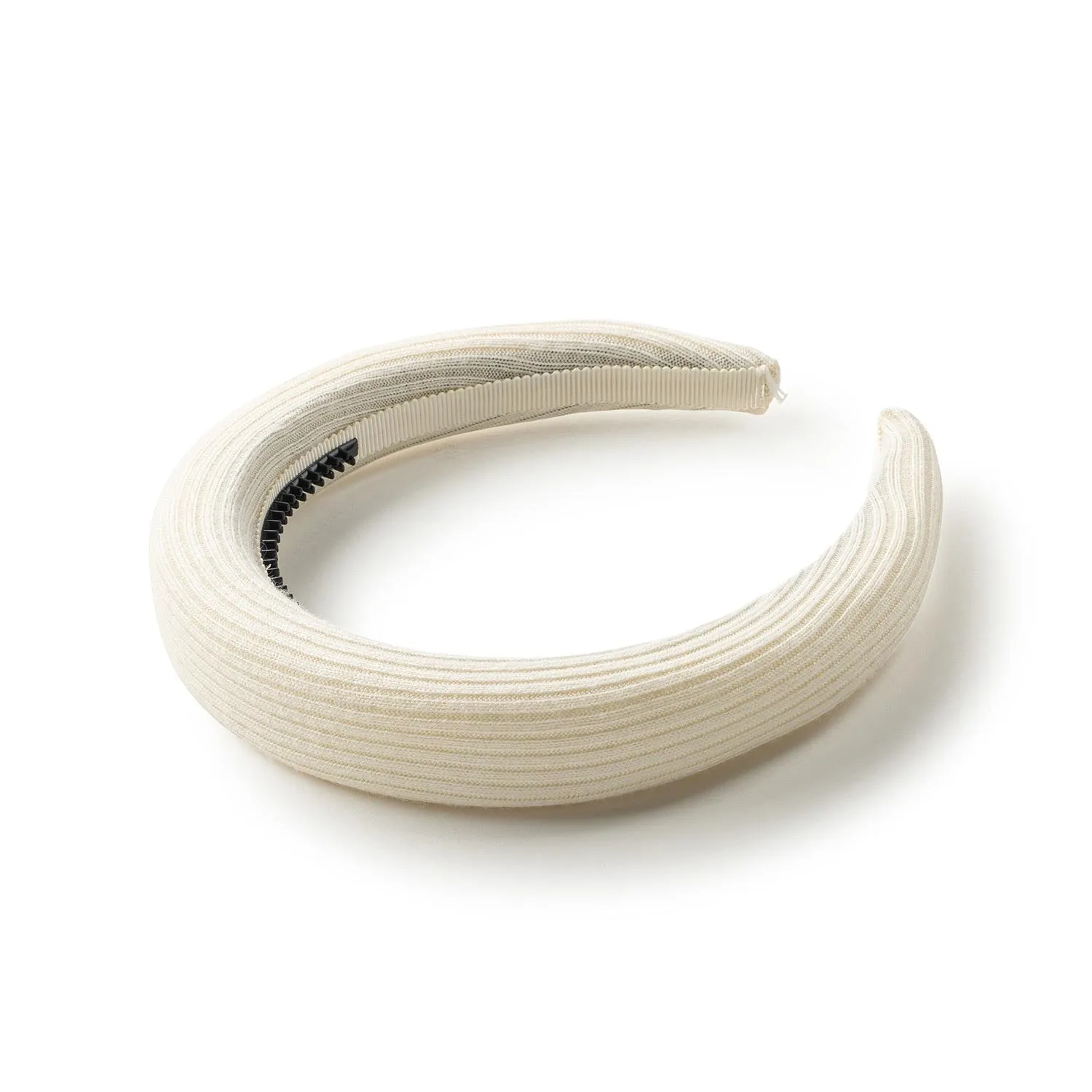 Halo Luxe Eva Ribbed Knit Padded Headband - Cream